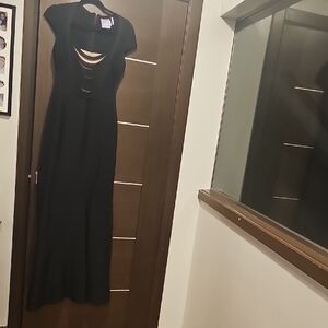 Herve Leger Elegant Black Maxi Dress